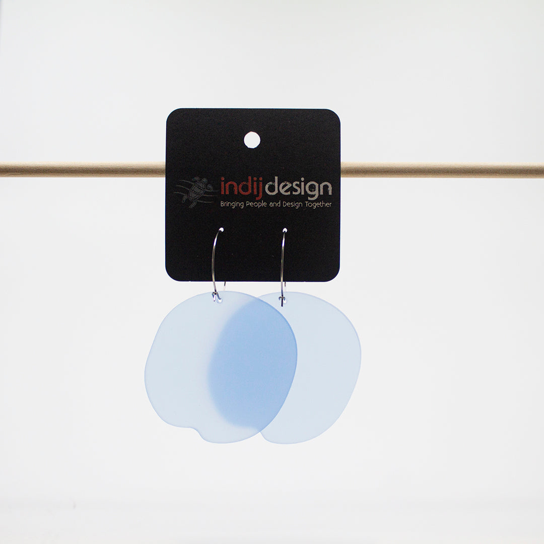 INDIJ DESIGN | 'BLAKbean Earrings' | Perspex | Assorted colours