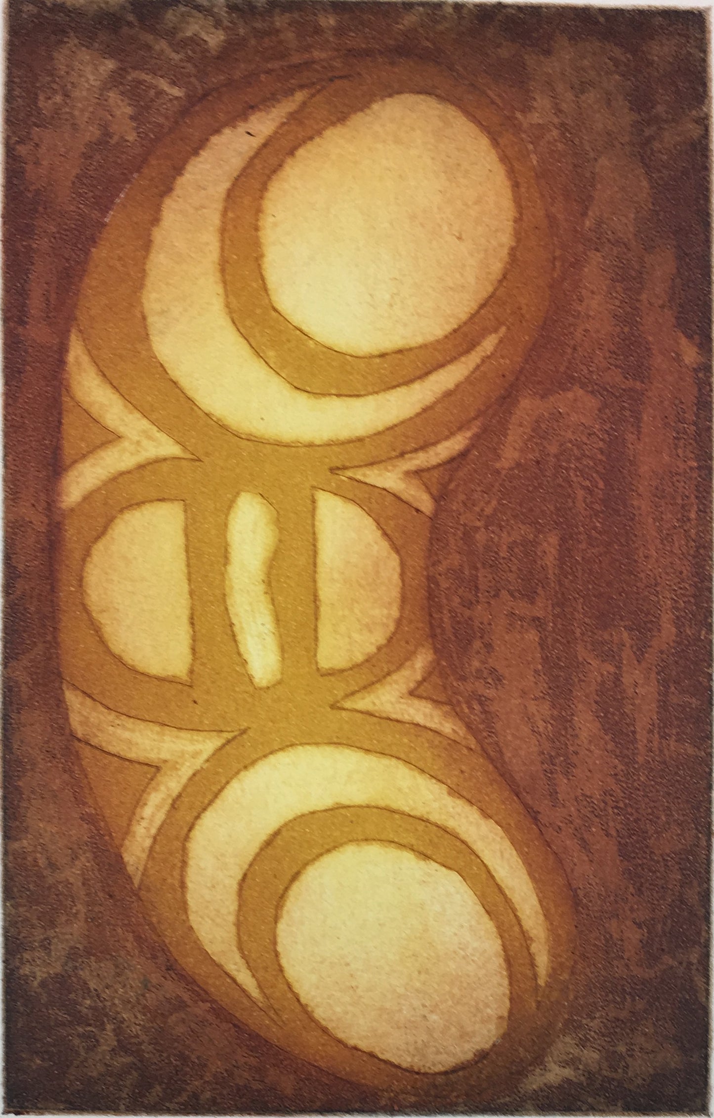 NAPOLEAN OUI | 'Gindan' (moon, full moon, half moon, quarter moon) | Etching