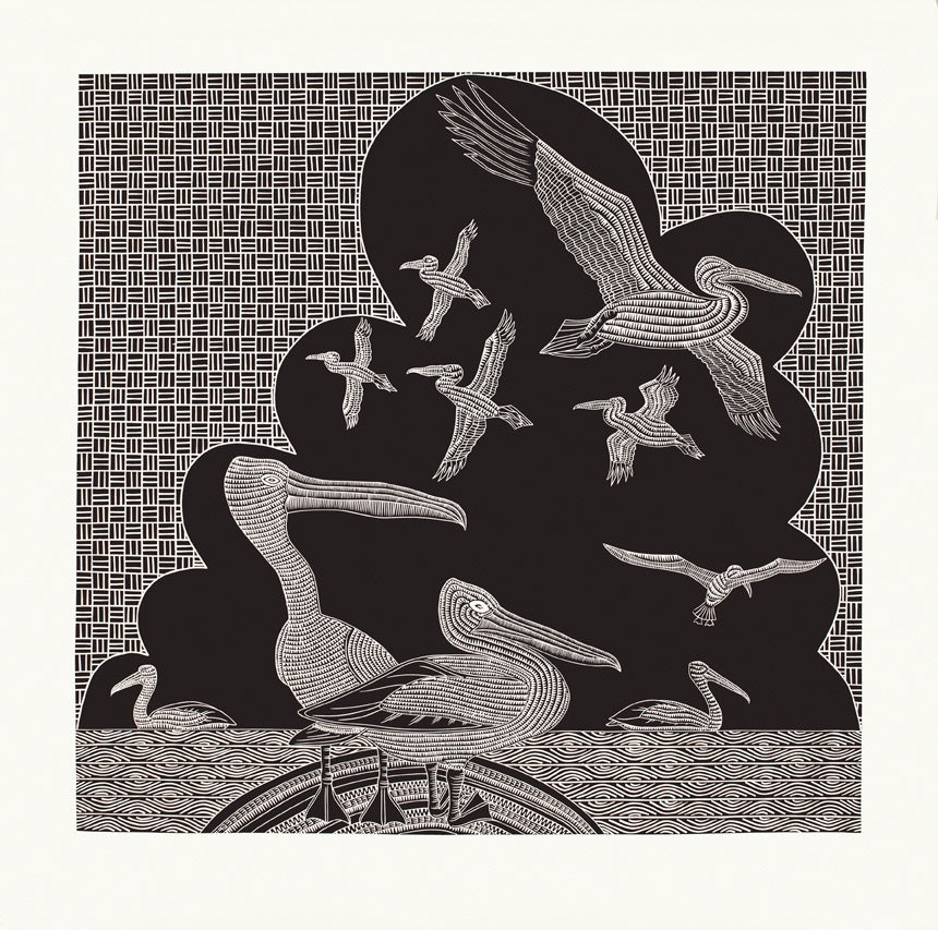 JOSEPH AU | 'AWIYAL' | Linocut print