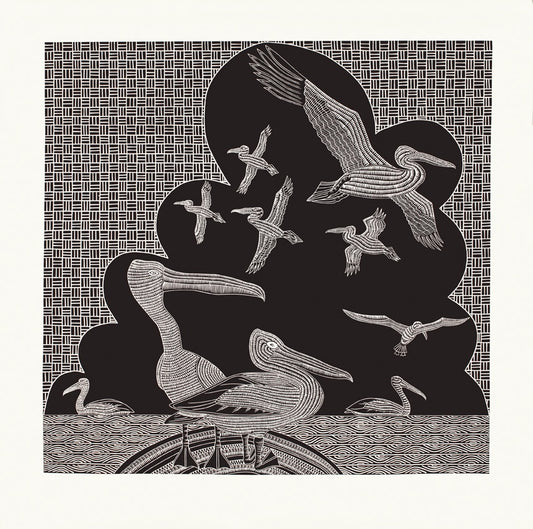 JOSEPH AU | 'AWIYAL' | Linocut print
