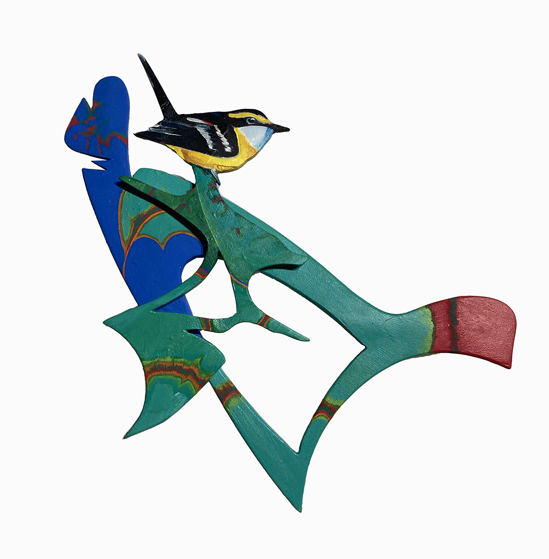 ROLAND NANCARROW | ‘Yellow Breasted Boatbill’ | Wall sculpture