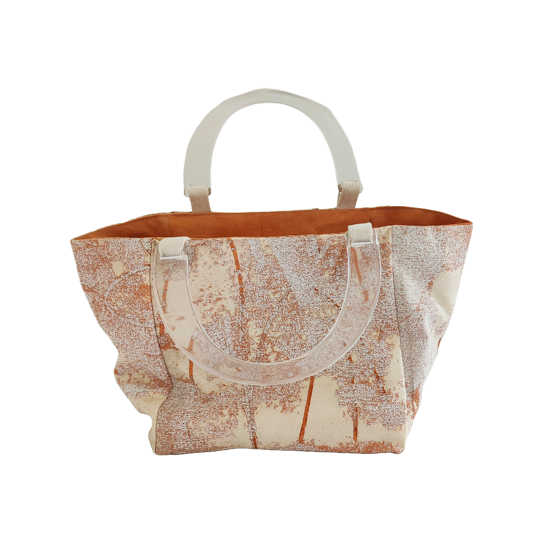 JULIE POULSEN | ‘Dust storm’ Boat Bag : Petite | Re-cycled painting