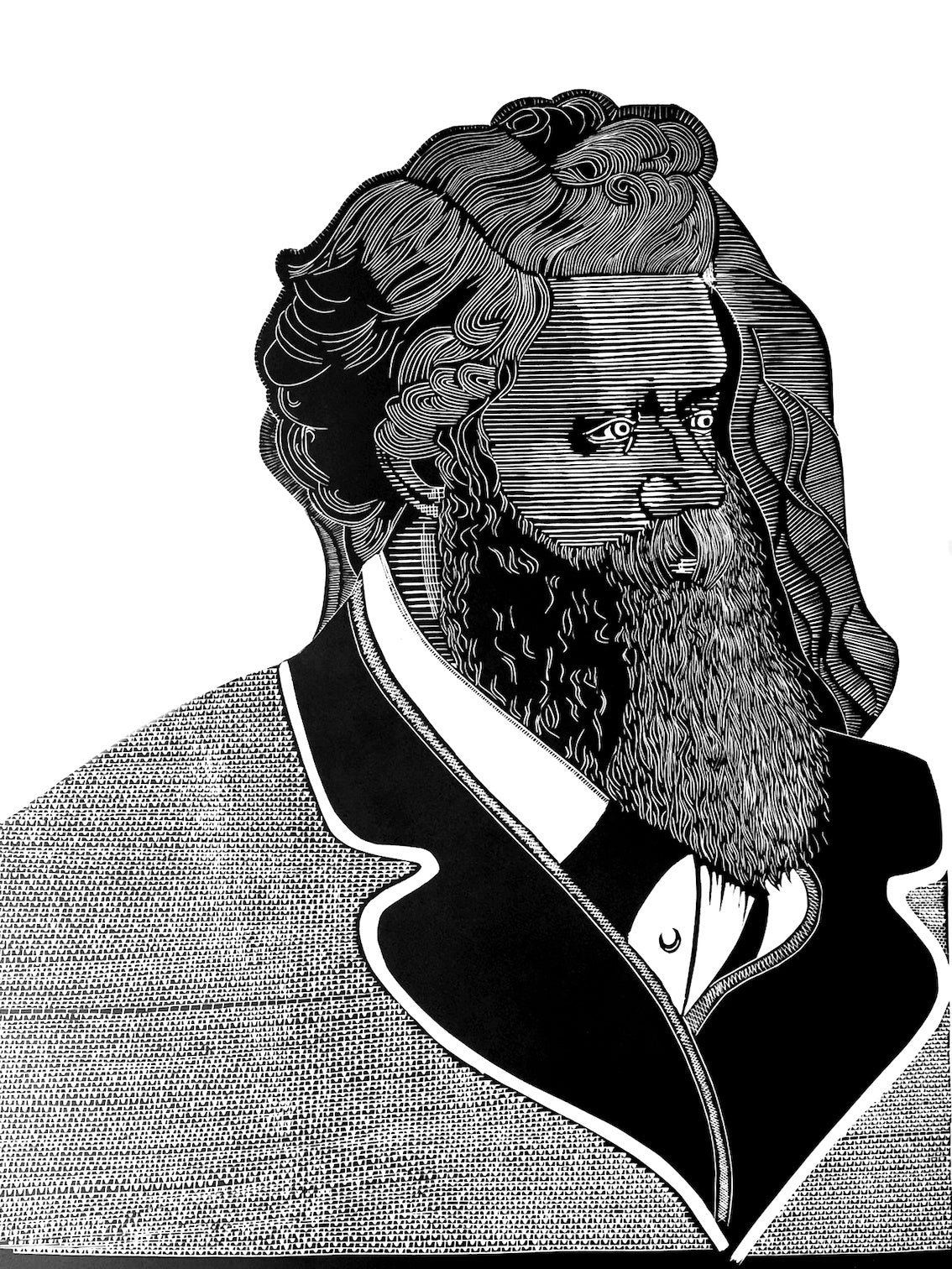 ROBERT TOMMY PAU | 'John Douglas' | 2021 | Linocut print
