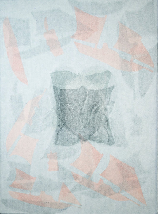 FRED JOE - Moa Arts | 'Strike (Zagthe aw maig II)' | Monoprint on BFK Rives paper