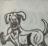 LEIGH NAMPONAN | 'Tek-aanan Growling ( Barking)' | Etching
