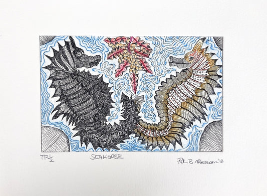 PETER MORRISON | 'Sea Horse' Etching