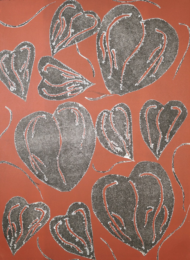 FRED JOE - Moa Arts | 'Plants Leaves (Neiysal)' | Monoprint on BFK Rives paper