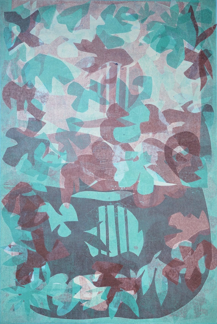 FIONA MOSBY | 'Mina Bathaynga' | 2023 | Monoprint on canvas