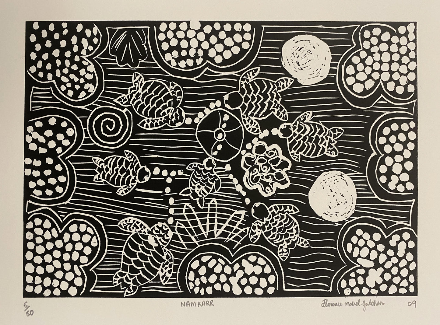 FLORENCE GUTCHEN | 'Nam Karr' | Linocut Print