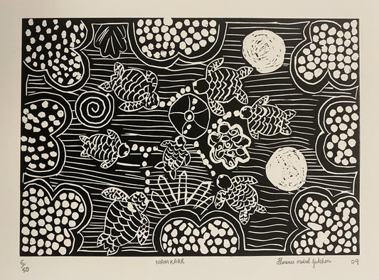FLORENCE GUTCHEN | 'Nam Karr' | Linocut Print