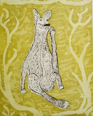 RRODERICK YUNKAPORTA | 'Uukan (scratching)' | Etching