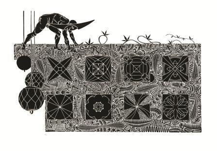 BRIAN ROBINSON | 'Harvest Season 1' | Linocut Print