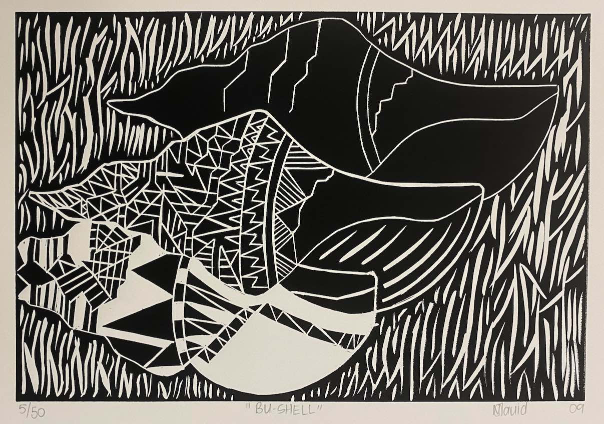 NATASHA FRUID | 'Bu Shell' | Linocut Print