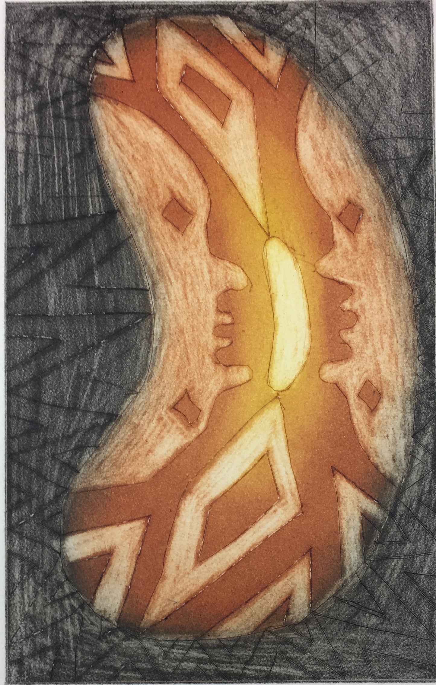 NAPOLEAN OUI | 'Gurra Gurra' (Ancestors) | Etching