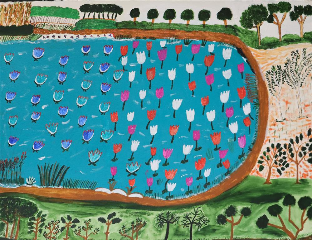 GLORIA GAVENOR | 'My Mothers Country Gunamulla' | Painting / acrylic on arches paper