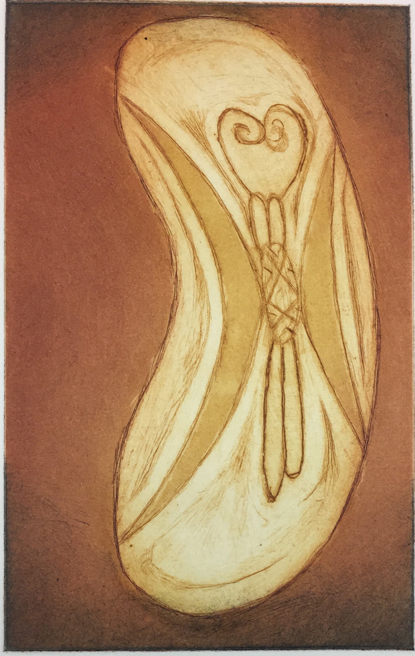 NAPOLEAN OUI | 'Mulu Walbirr Walbirri Yulmayi-y' (Two Butterfies kissing ) | Etching