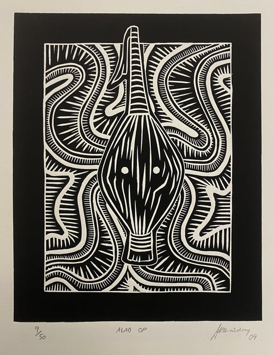 JIMMY THAIDAY | 'Alag op' | Linocut Print