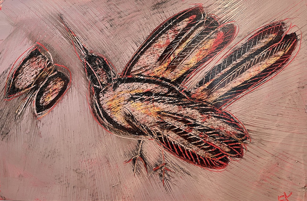 ED KOUMANS | 'Bird (series 4/4)' | Mixed media