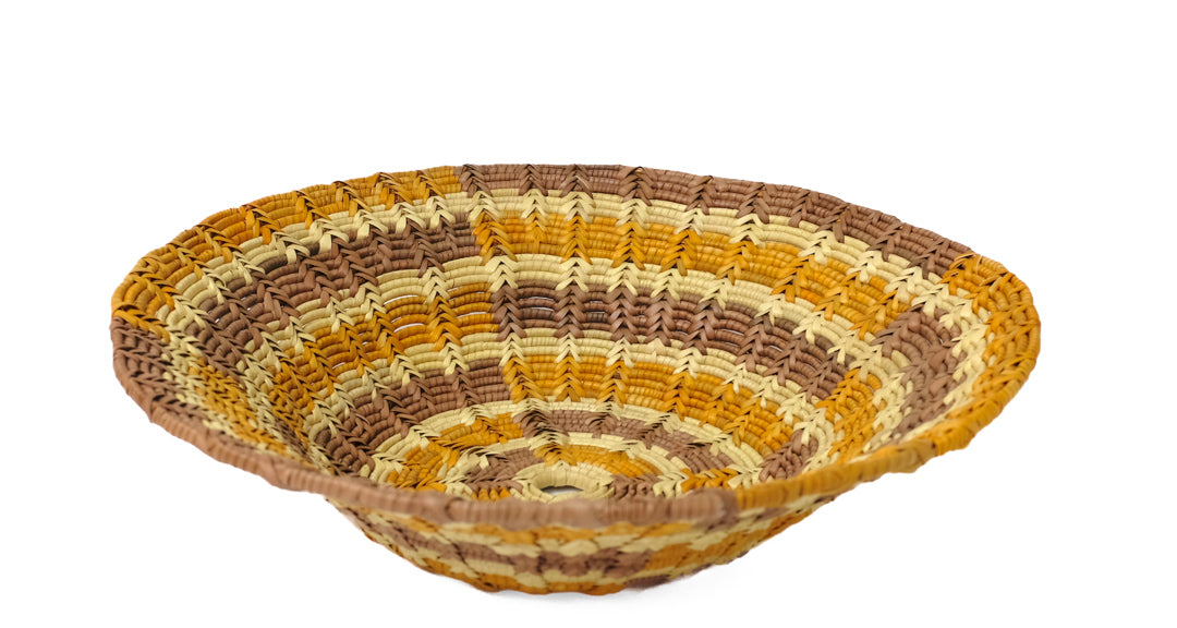 JENNIFER YUNKAPORTA | 'Fruit Bowl' | Woven bowl / natural grass + dye