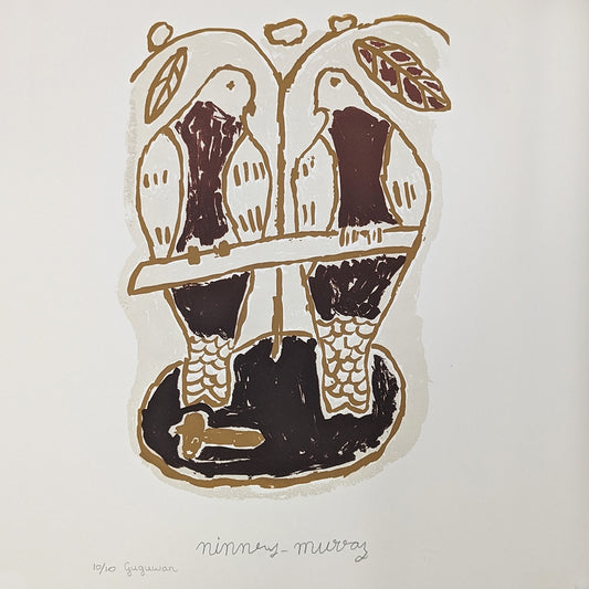 NINNEY MURRAY | 'Guguway (Brown Pigeon Story of Murray Falls)' | Screen Print