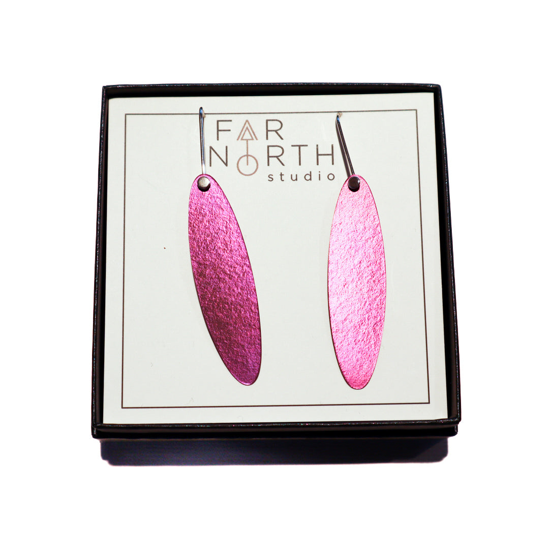 FAR NORTH STUDIO | 'Waterfall' Earrings | Blue | Titanium / sterling silver