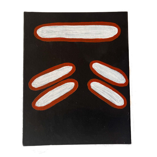 JOHN WILLIAMS | ‘Fish Hawk Face Paint-up’ | Painting / acrylic on canvas board