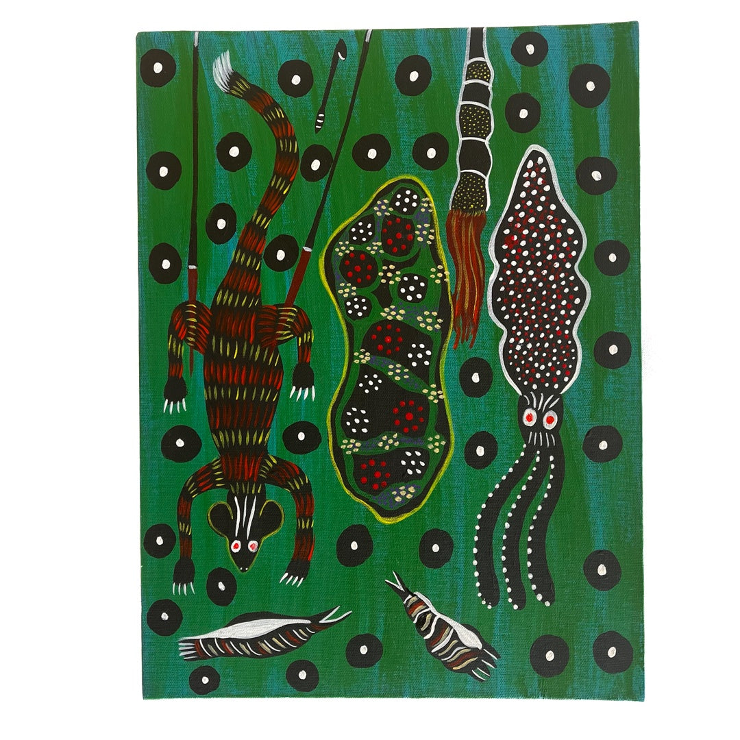 JOHN B. WILLIAMS | ‘The Rat & Squid’ | Painting / acrylic on canvas