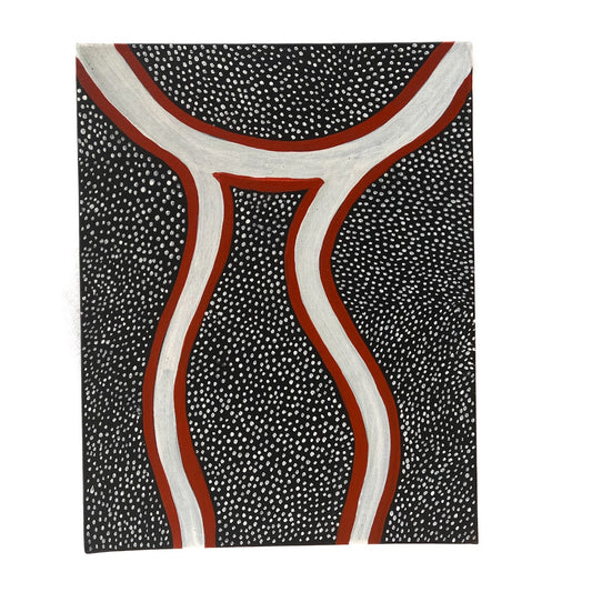 JOHN WILLIAMS | ‘Seahawk Yarakara Leg Paint-Up I’ | Painting / acrylic on canvas board