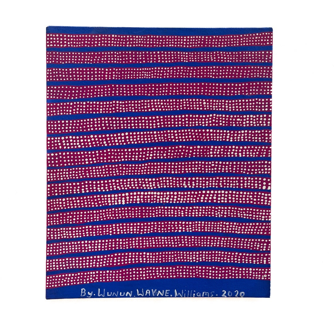 WUNUN WAYNE WILLIAMS | ‘Rainbow Serpent Head Band I' | Painting / acrylic on canvas board