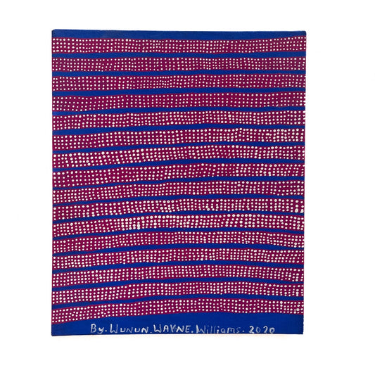 WUNUN WAYNE WILLIAMS | ‘Rainbow Serpent Head Band I' | Painting / acrylic on canvas board