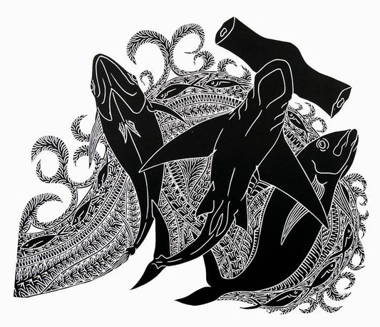 JOEL SAM | 'Predators' | Linoprint