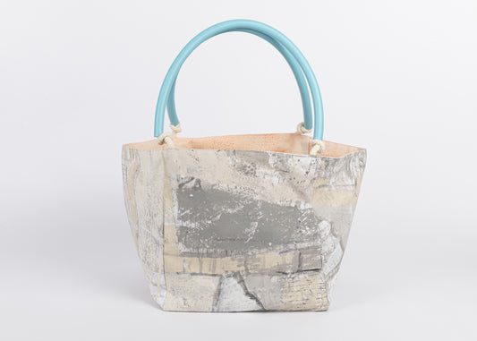 JULIE POULSEN | ‘Elvis Boat bag‘ Boat bag: Midi | Re-cycled painting | Medium