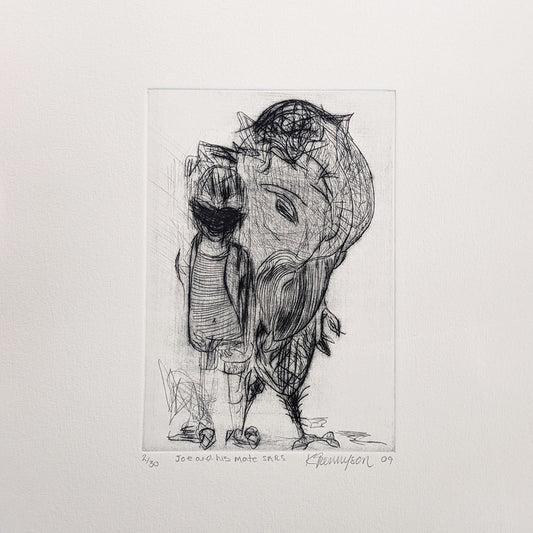 KRISTIN TENNYSON | 'Joe and His Mate' | Etching
