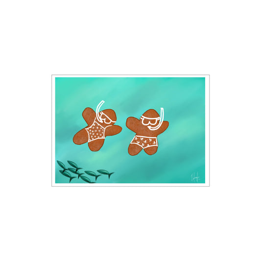 NATALIE LORENTZEN| ‘Summer Gingerbread Peeps - Scuba’ | Gift Card