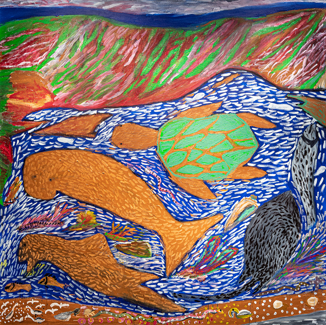 DOLLY LOOGATHA | 'Turtle Story' | 2021 | Painting