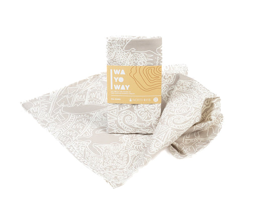 WA YO WAY | 'Sea Totems' | Tea Towel | Emily Doolah