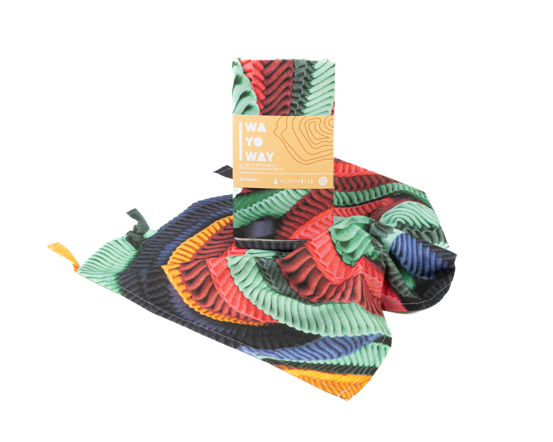 WA YO WAY | 'Story Lines' | Tea Towel | Grace Lillian Lee