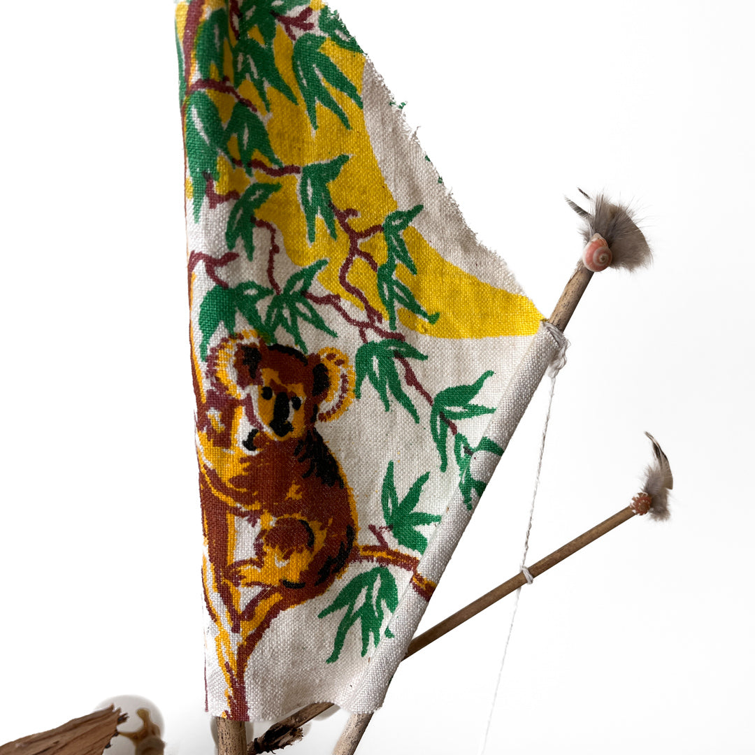 BUNDA ART | 'Memory of Culture II' | Coconut Boat | Mixed Medium