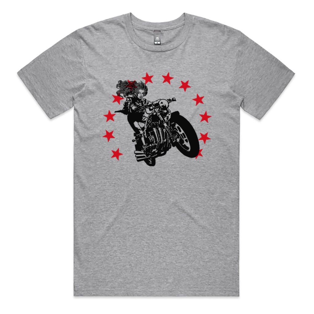 POLY GONE COWBOY | 'The Seeker' T-shirt | Grey