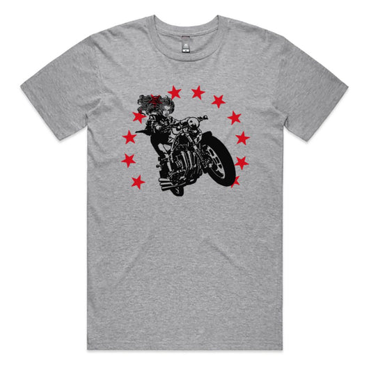 POLY GONE COWBOY | 'The Seeker' T-shirt | Grey