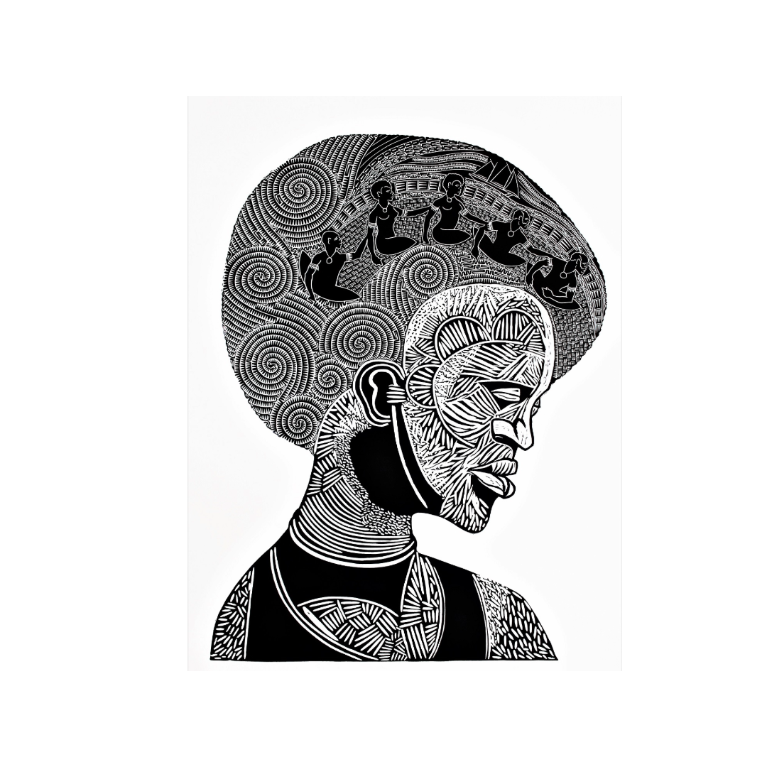 GLEN MACKIE | 'Kudin' | Vinyl-cut relief print