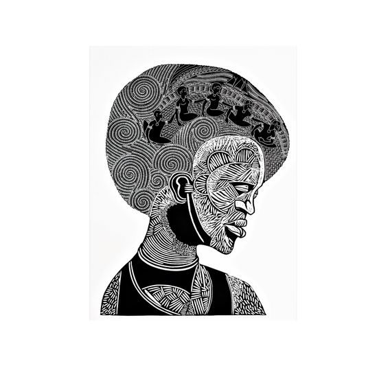 GLEN MACKIE | 'Kudin' | Vinyl-cut relief print