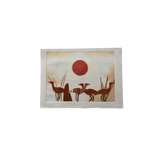 KASSANDRA SAVAGE | 'Beautiful Sight of Plains Turkeys' | Monoprint