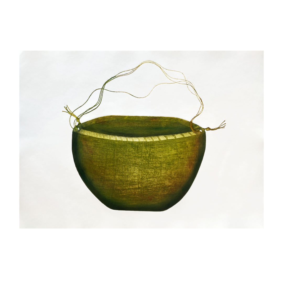 SHERYL J BURCHILL | 'Jakal Balji (full basket)' | Etching