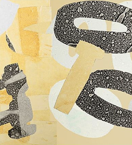 PAULA SAVAGE - Moa Arts | 'Chains' | Silk chiffon scarf”