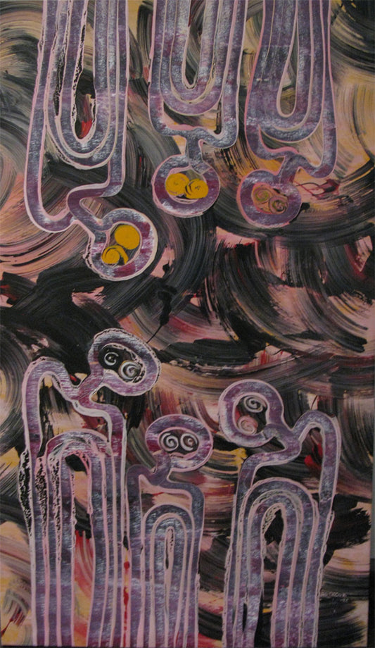 FIONA OMEENYO | 'Stormy Times' | Painting / stretched