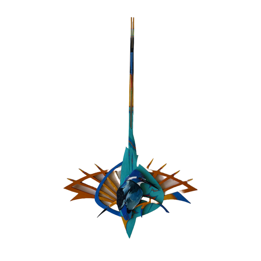 ROLAND NANCARROW | 'Little Kingfisher’  |  Wooden wall sculpture / hand-painted