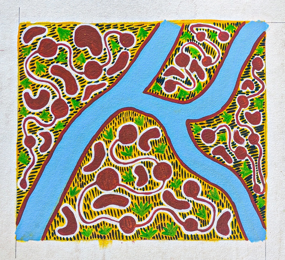 SHERYL PAMULKAN | ‘Untitled 17’ | Acrylic painting / framed