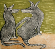 BEVAN NAMPONAN | 'Thawantan (Talking to each other)' Etching