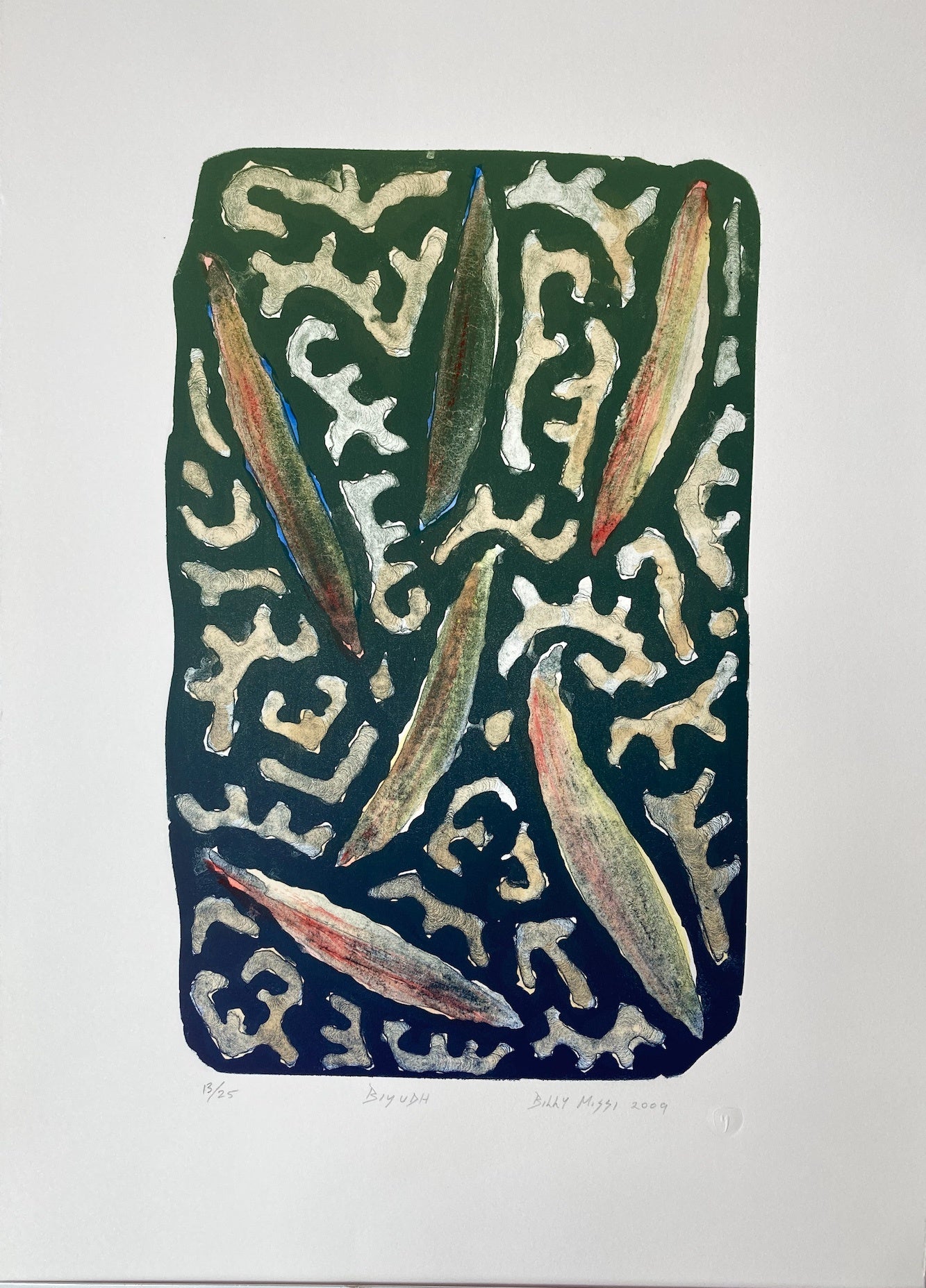 BILLY MISSI | 'Biyudh (Mangrove Pods)' | Lithograph